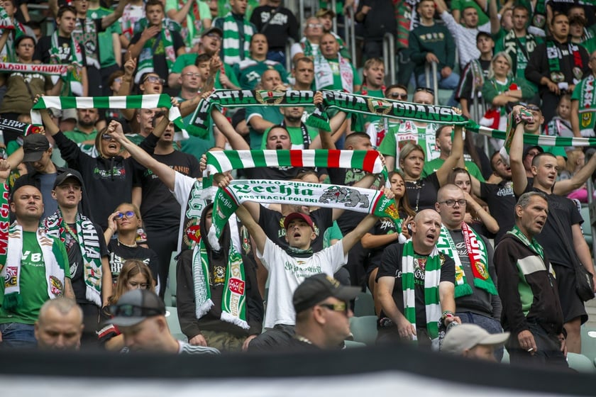 mecz Śląsk Wrocław  Lechia Gdańsk 10 września Tarczyński Arena Wrocław zdjęcia, galeria kibiców