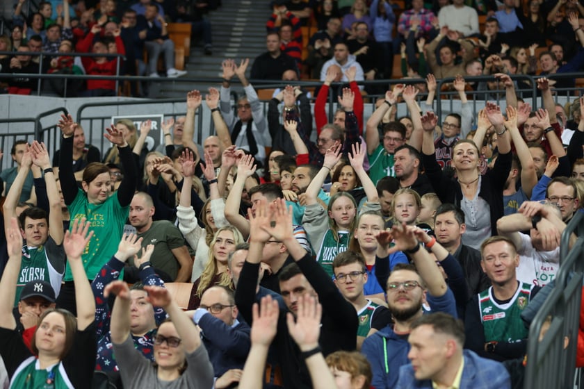 Mecz koszykarzy Śląska Wrocław ze BM Stalą Ostrów Wielkopolski