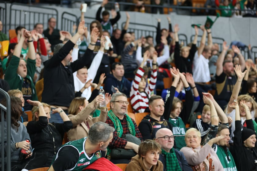 Mecz koszykarzy Śląska Wrocław ze BM Stalą Ostrów Wielkopolski