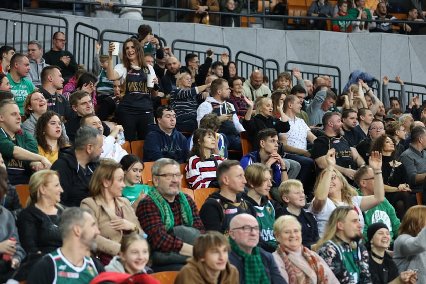 Mecz koszykarzy Śląska Wrocław ze BM Stalą Ostrów Wielkopolski