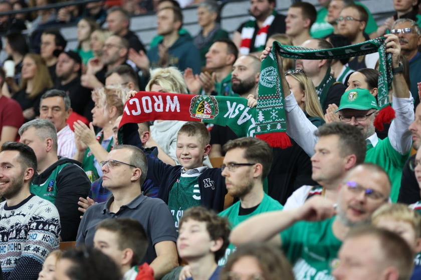 Mecz koszykarzy Śląska Wrocław ze BM Stalą Ostrów Wielkopolski