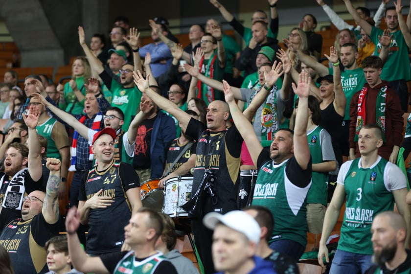 Mecz koszykarzy Śląska Wrocław ze BM Stalą Ostrów Wielkopolski