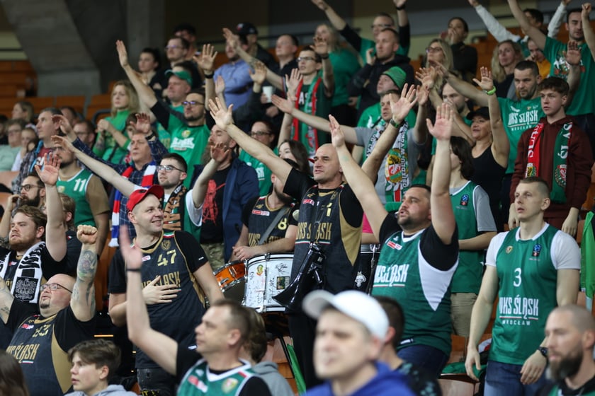 Mecz koszykarzy Śląska Wrocław ze BM Stalą Ostrów Wielkopolski