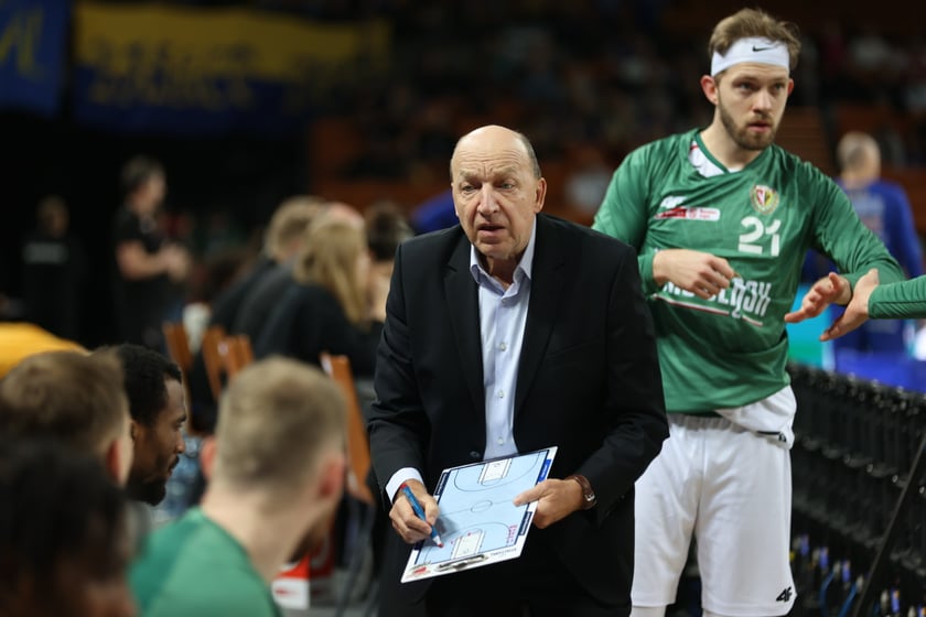 Mecz koszykarzy Śląska Wrocław ze BM Stalą Ostrów Wielkopolski