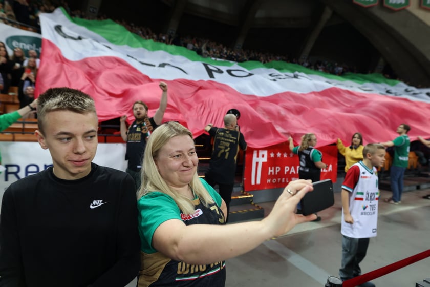 Mecz koszykarzy Śląska Wrocław ze BM Stalą Ostrów Wielkopolski