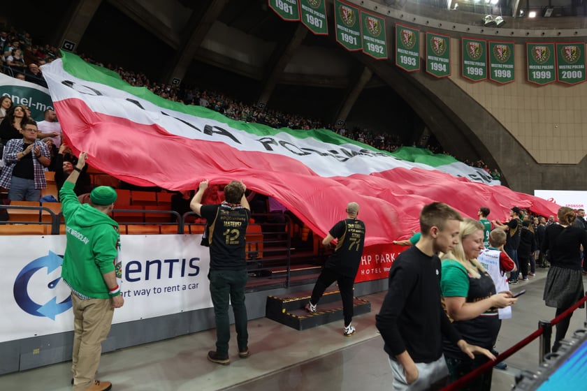 Mecz koszykarzy Śląska Wrocław ze BM Stalą Ostrów Wielkopolski