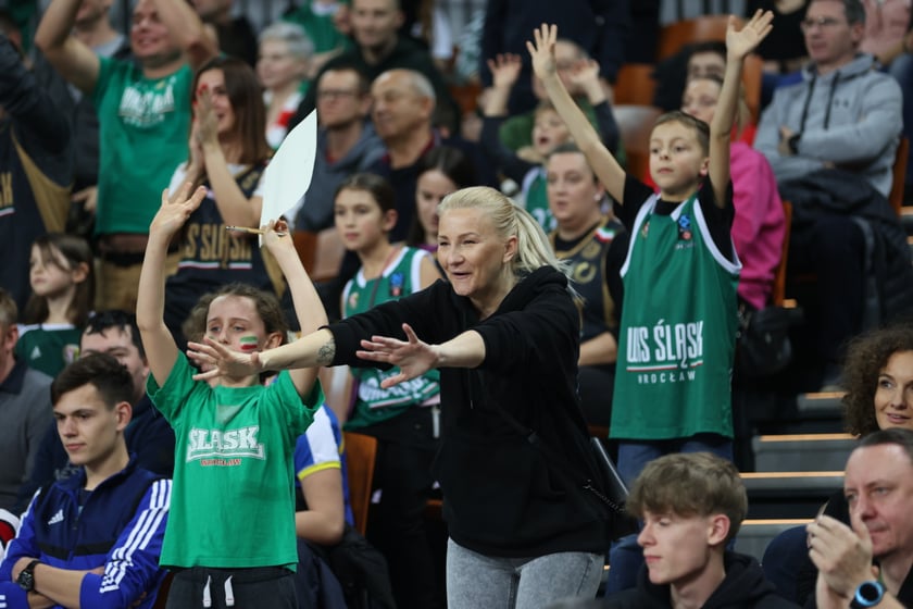Mecz koszykarzy Śląska Wrocław ze BM Stalą Ostrów Wielkopolski
