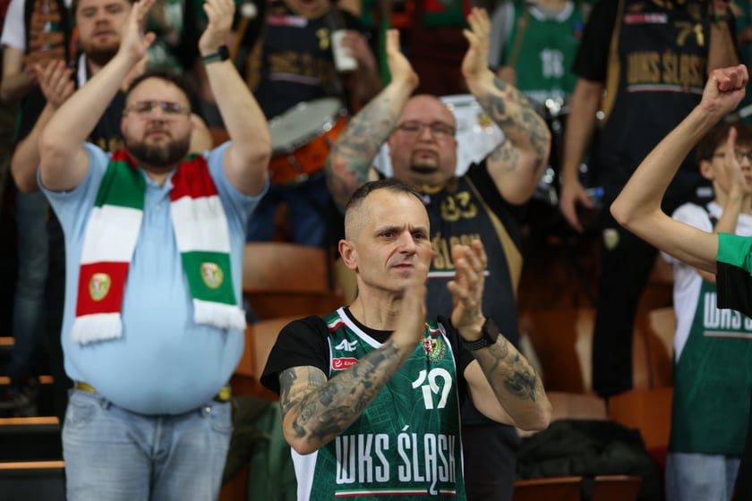 Mecz koszykarzy Śląska Wrocław ze BM Stalą Ostrów Wielkopolski