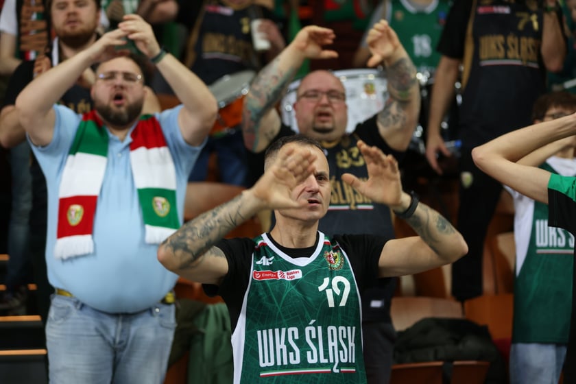 Mecz koszykarzy Śląska Wrocław ze BM Stalą Ostrów Wielkopolski