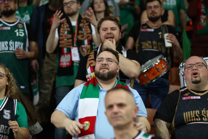 Mecz koszykarzy Śląska Wrocław ze BM Stalą Ostrów Wielkopolski