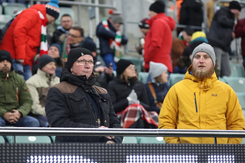 Mecz Śląsk Wrocław - Lech Poznań, 26.02.2023, Tarczyński Arena we Wrocławiu