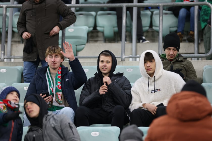 Mecz Śląsk Wrocław - Lech Poznań, 26.02.2023, Tarczyński Arena we Wrocławiu