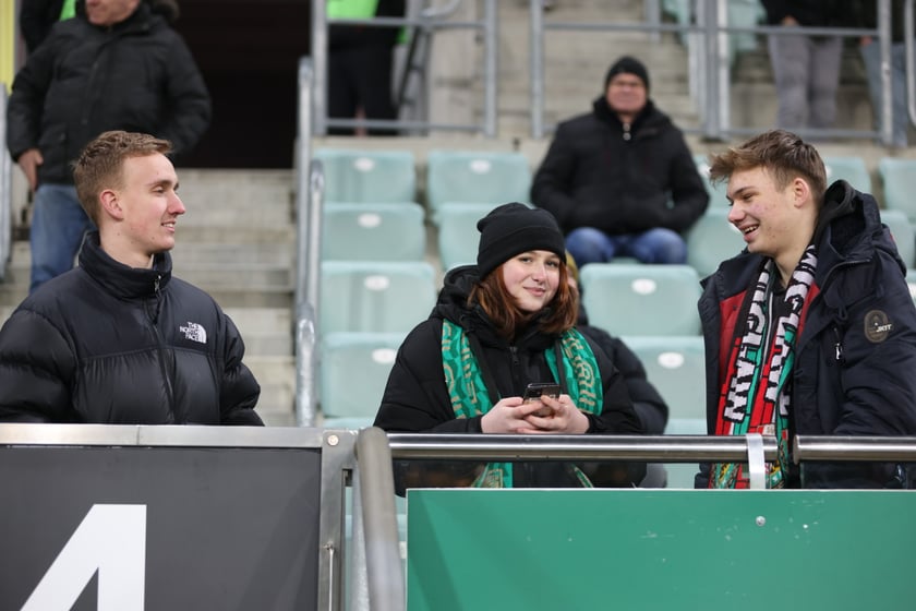 Mecz Śląsk Wrocław - Lech Poznań, 26.02.2023, Tarczyński Arena we Wrocławiu