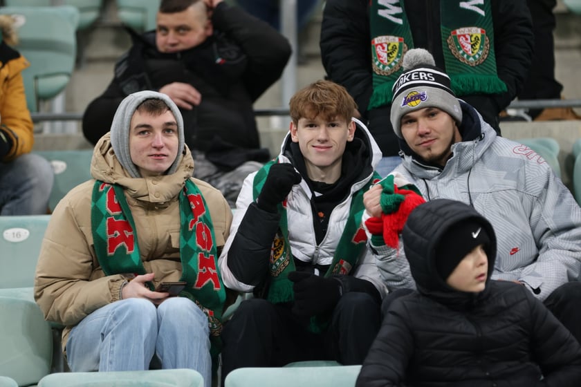Mecz Śląsk Wrocław - Lech Poznań, 26.02.2023, Tarczyński Arena we Wrocławiu