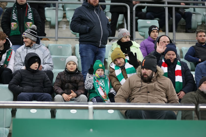 Mecz Śląsk Wrocław - Lech Poznań, 26.02.2023, Tarczyński Arena we Wrocławiu