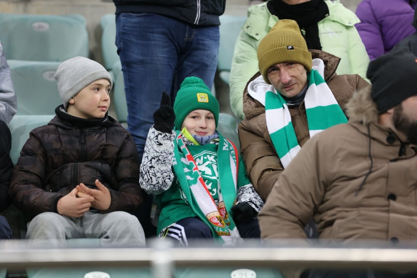 Mecz Śląsk Wrocław - Lech Poznań, 26.02.2023, Tarczyński Arena we Wrocławiu