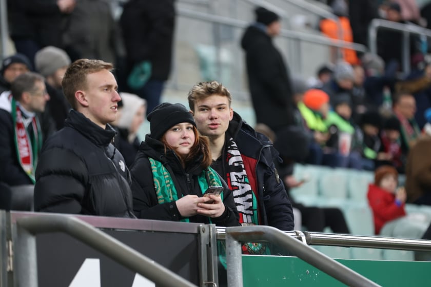 Mecz Śląsk Wrocław - Lech Poznań, 26.02.2023, Tarczyński Arena we Wrocławiu
