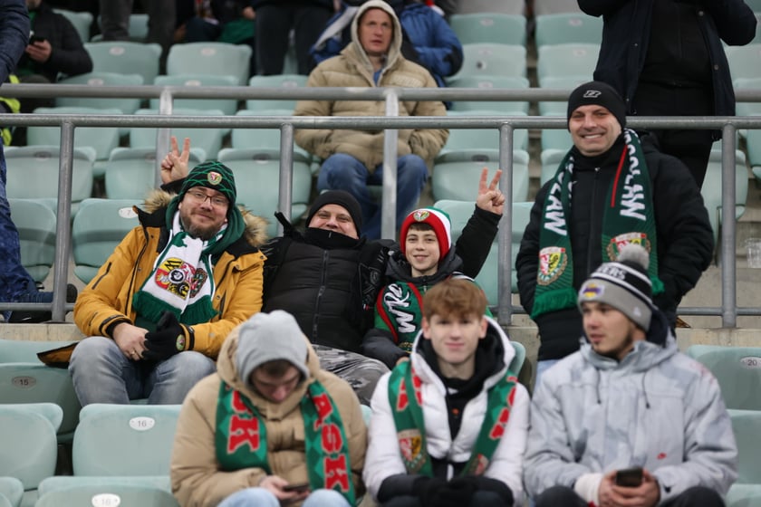 Mecz Śląsk Wrocław - Lech Poznań, 26.02.2023, Tarczyński Arena we Wrocławiu