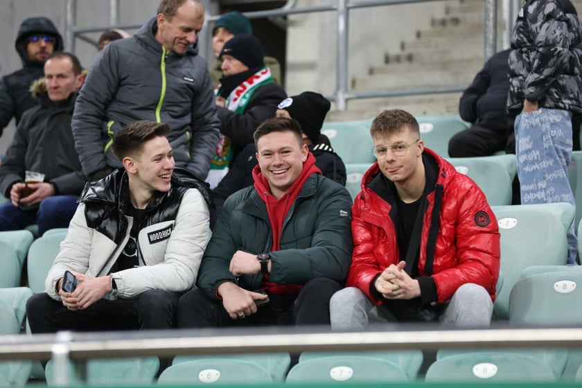 Mecz Śląsk Wrocław - Lech Poznań, 26.02.2023, Tarczyński Arena we Wrocławiu