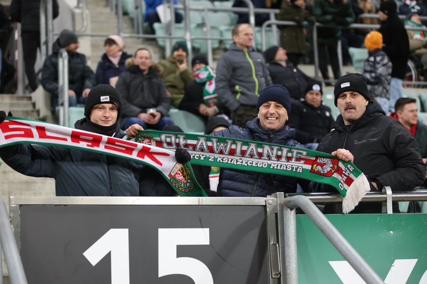 Mecz Śląsk Wrocław - Lech Poznań, 26.02.2023, Tarczyński Arena we Wrocławiu