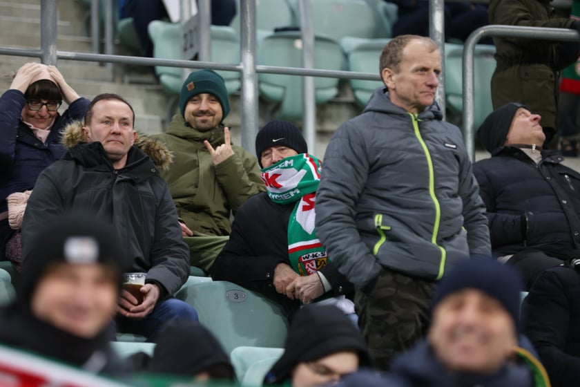 Mecz Śląsk Wrocław - Lech Poznań, 26.02.2023, Tarczyński Arena we Wrocławiu