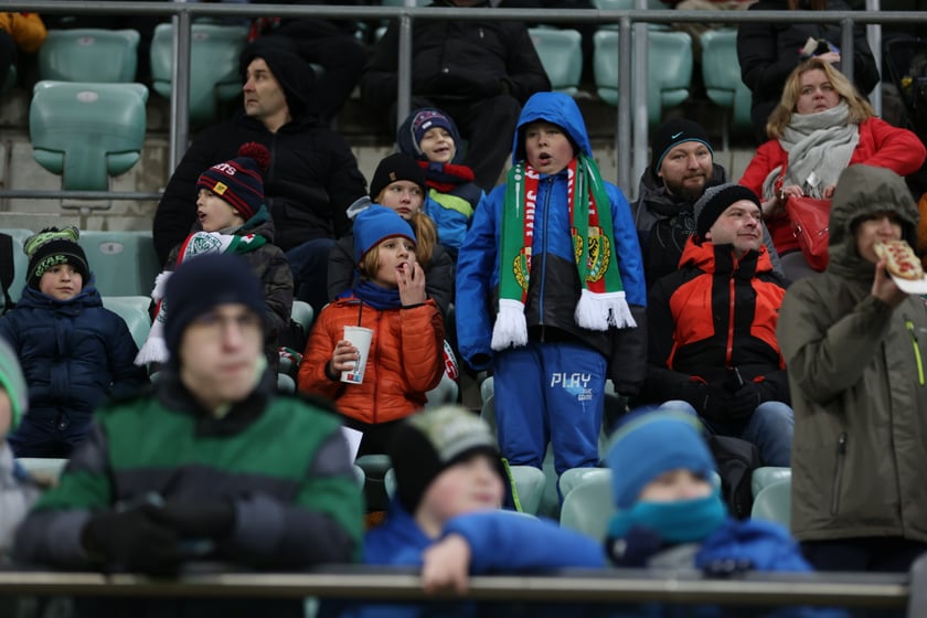 Mecz Śląsk Wrocław - Lech Poznań, 26.02.2023, Tarczyński Arena we Wrocławiu