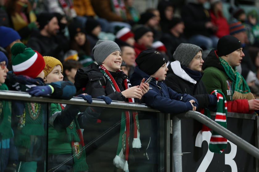 Mecz Śląsk Wrocław - Lech Poznań, 26.02.2023, Tarczyński Arena we Wrocławiu