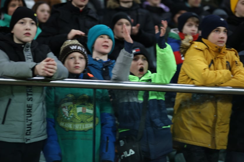 Mecz Śląsk Wrocław - Lech Poznań, 26.02.2023, Tarczyński Arena we Wrocławiu