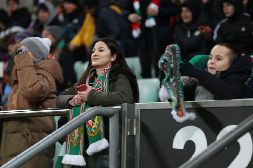 Mecz Śląsk Wrocław - Lech Poznań, 26.02.2023, Tarczyński Arena we Wrocławiu
