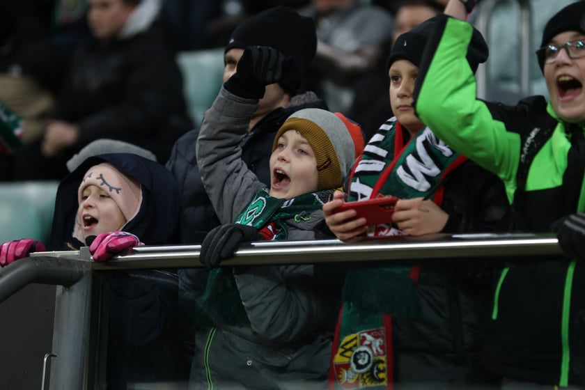 Mecz Śląsk Wrocław - Lech Poznań, 26.02.2023, Tarczyński Arena we Wrocławiu
