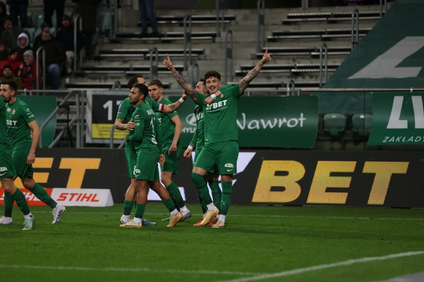 Mecz Śląsk Wrocław - Lech Poznań, 26.02.2023, Tarczyński Arena we Wrocławiu