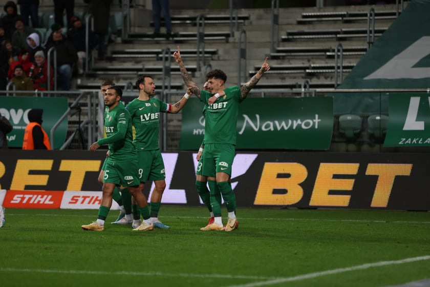 Mecz Śląsk Wrocław - Lech Poznań, 26.02.2023, Tarczyński Arena we Wrocławiu