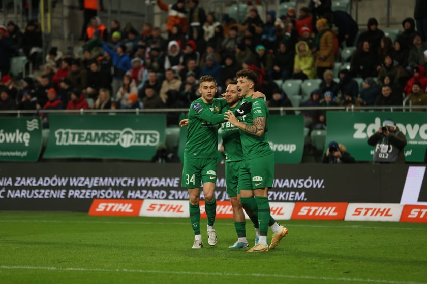 Mecz Śląsk Wrocław - Lech Poznań, 26.02.2023, Tarczyński Arena we Wrocławiu
