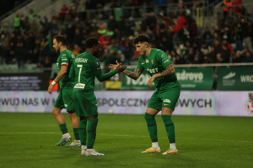 Mecz Śląsk Wrocław - Lech Poznań, 26.02.2023, Tarczyński Arena we Wrocławiu