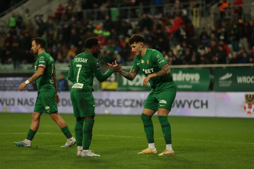 Mecz Śląsk Wrocław - Lech Poznań, 26.02.2023, Tarczyński Arena we Wrocławiu