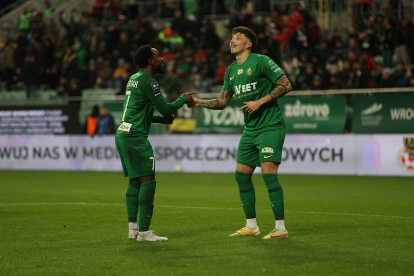 Mecz Śląsk Wrocław - Lech Poznań, 26.02.2023, Tarczyński Arena we Wrocławiu
