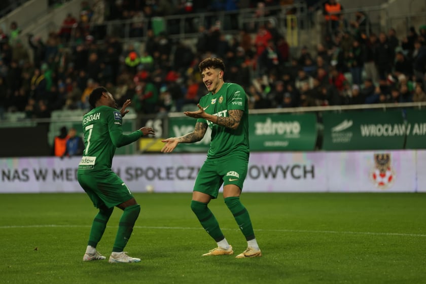 Mecz Śląsk Wrocław - Lech Poznań, 26.02.2023, Tarczyński Arena we Wrocławiu