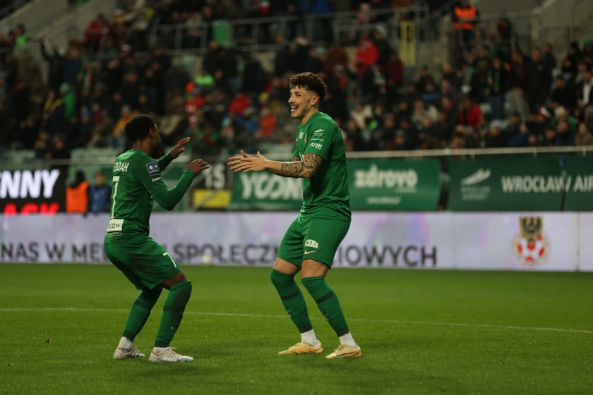 Mecz Śląsk Wrocław - Lech Poznań, 26.02.2023, Tarczyński Arena we Wrocławiu