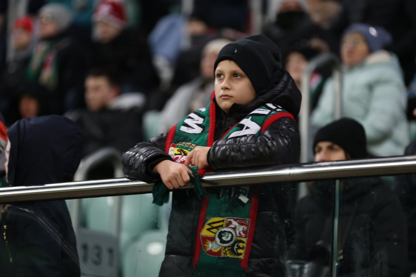 Mecz Śląsk Wrocław - Lech Poznań, 26.02.2023, Tarczyński Arena we Wrocławiu