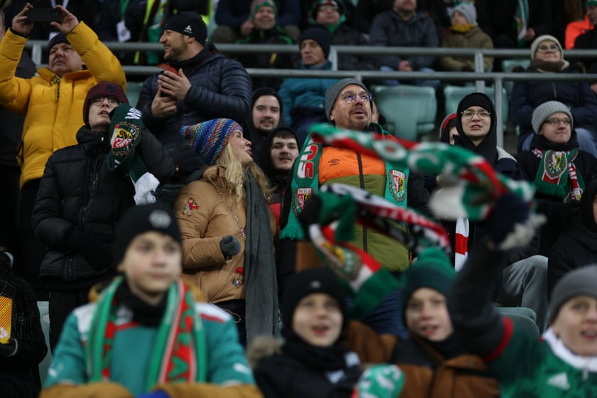 Mecz Śląsk Wrocław - Lech Poznań, 26.02.2023, Tarczyński Arena we Wrocławiu