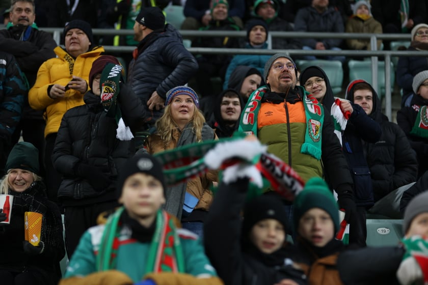 Mecz Śląsk Wrocław - Lech Poznań, 26.02.2023, Tarczyński Arena we Wrocławiu