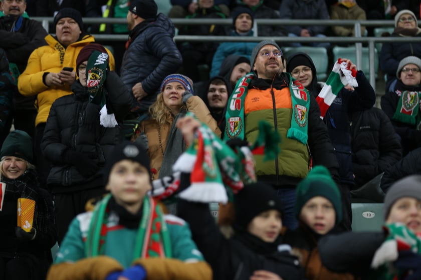 Mecz Śląsk Wrocław - Lech Poznań, 26.02.2023, Tarczyński Arena we Wrocławiu