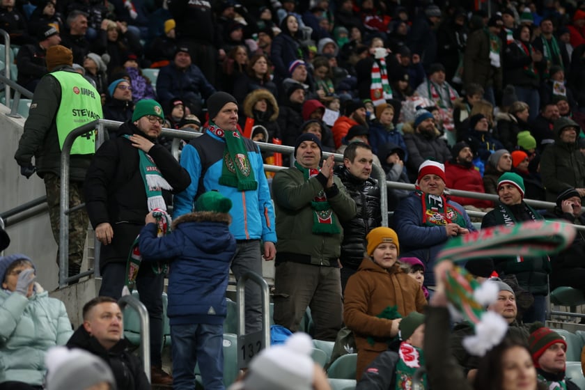 Mecz Śląsk Wrocław - Lech Poznań, 26.02.2023, Tarczyński Arena we Wrocławiu