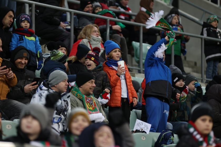 Mecz Śląsk Wrocław - Lech Poznań, 26.02.2023, Tarczyński Arena we Wrocławiu