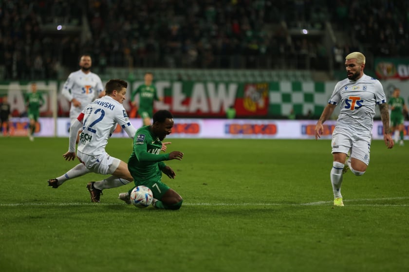 Mecz Śląsk Wrocław - Lech Poznań, 26.02.2023, Tarczyński Arena we Wrocławiu