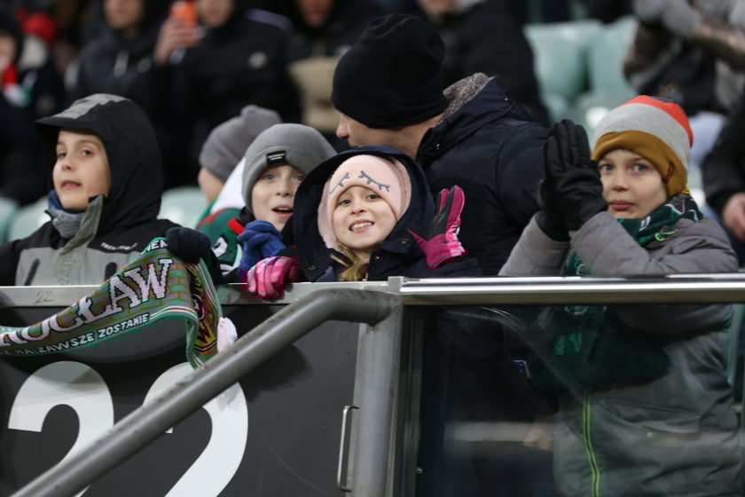 Mecz Śląsk Wrocław - Lech Poznań, 26.02.2023, Tarczyński Arena we Wrocławiu