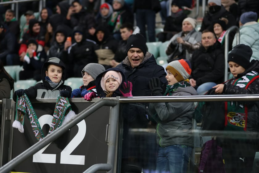 Mecz Śląsk Wrocław - Lech Poznań, 26.02.2023, Tarczyński Arena we Wrocławiu