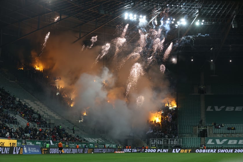 Mecz Śląsk Wrocław - Lech Poznań, 26.02.2023, Tarczyński Arena we Wrocławiu