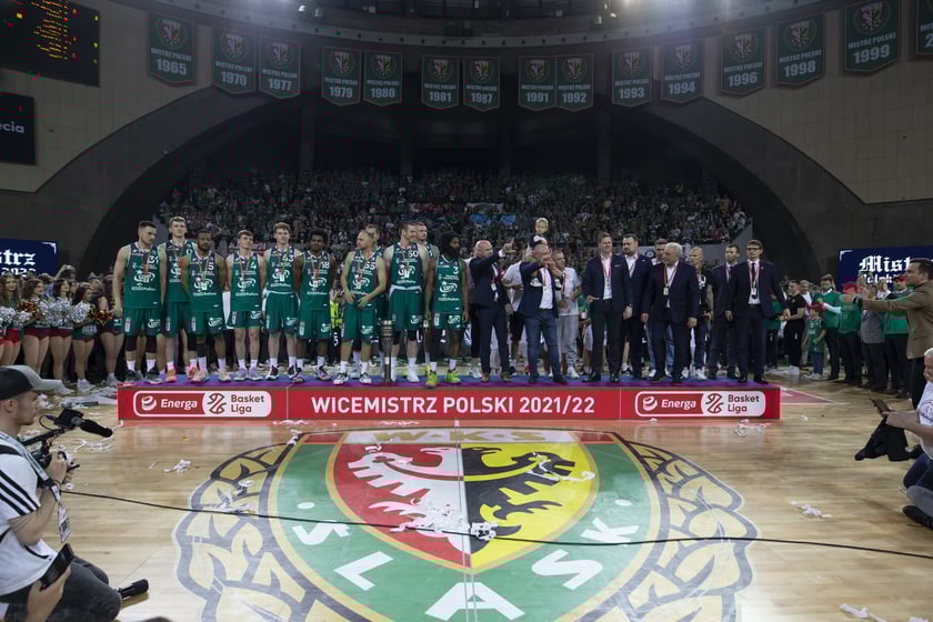 Piąty i ostatni mecz z Legią Warszawa w finałach PLK w sezonie 2021/2022, koronacja w Hali Stulecia