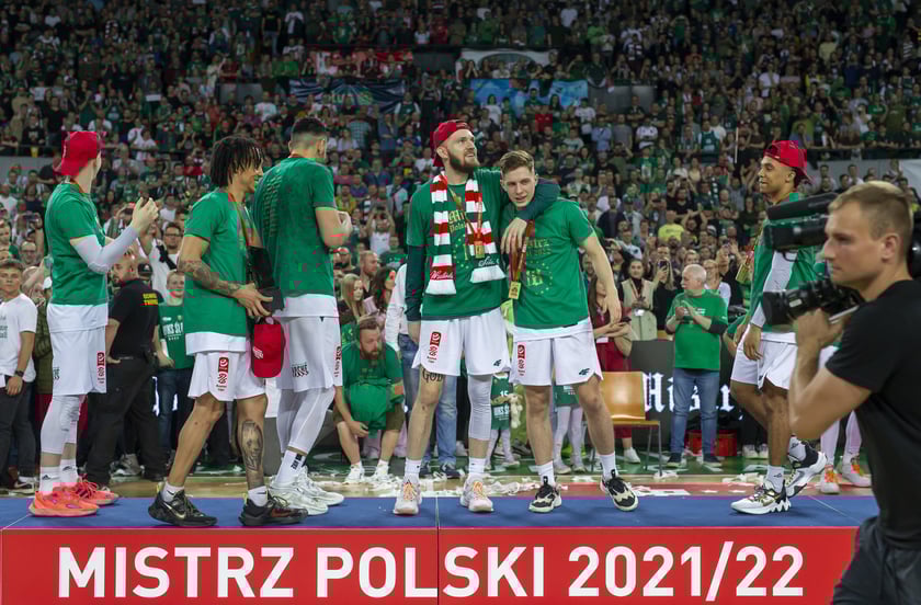 Piąty i ostatni mecz z Legią Warszawa w finałach PLK w sezonie 2021/2022, koronacja w Hali Stulecia